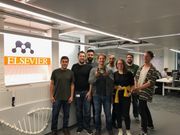 Adrian with the Elsevier team celebrating achievements and collaborative successes