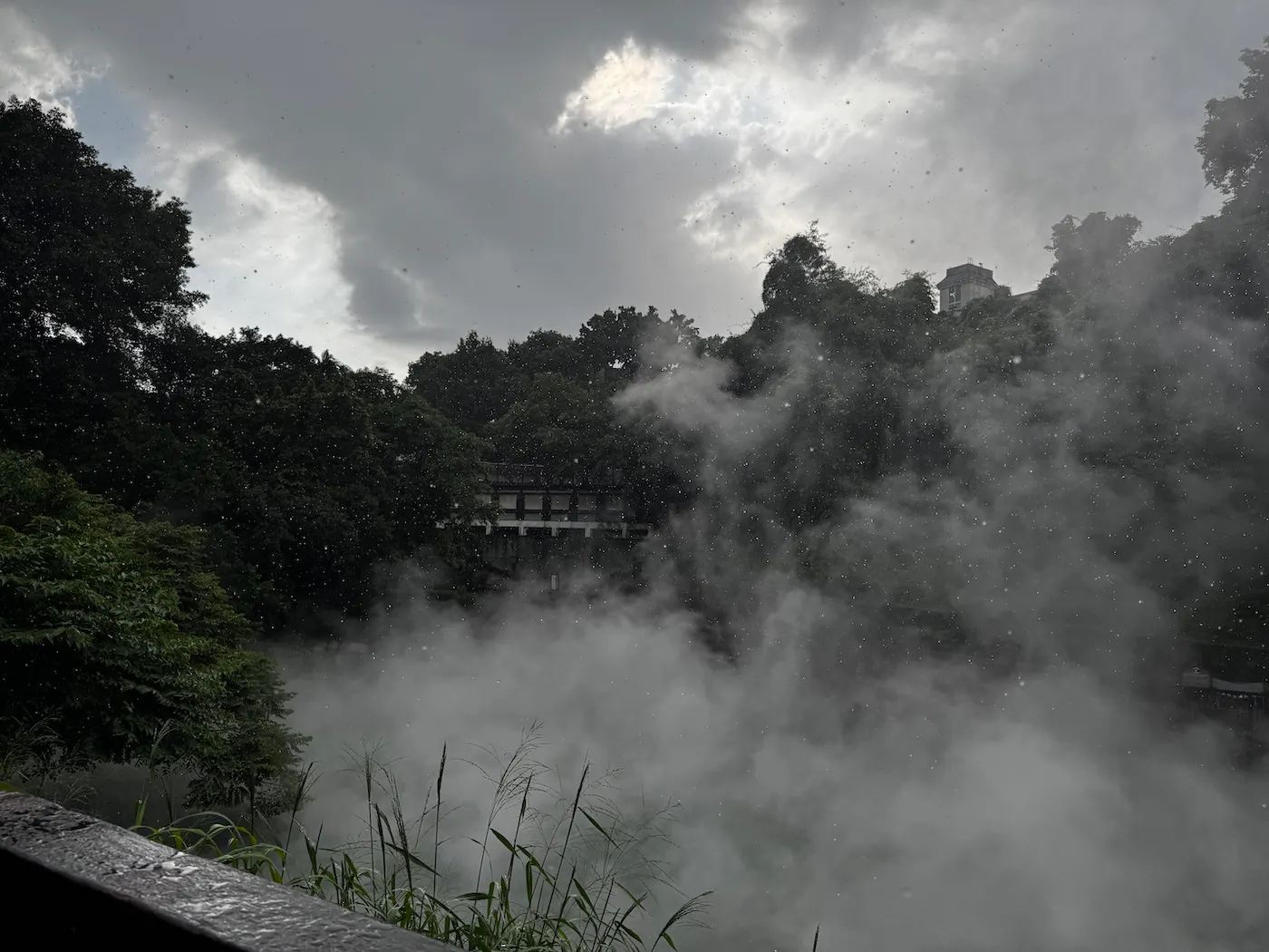 Hot spring waterfalls in Beitou, Taipei