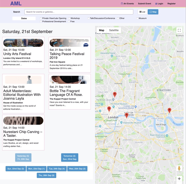 Art Map London Map View