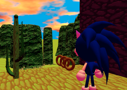 Desert Valley Zone in Sonic Fusion