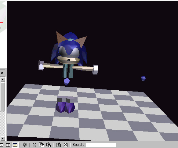 3D Sonic character model